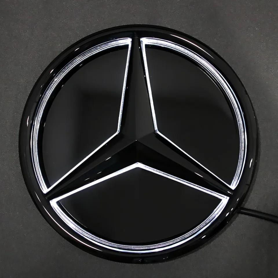 XTRL1 3D Front Grille Star Emblems Logo For Mercedes Benz C W205 A W177 S W217 SL CLA CLS GLA GLB Car Accessories