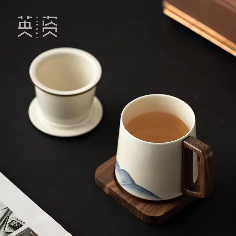 Mountains And Rivers, Merchandise, Teacups, Tea Separation, Office Cups, Gift Boxes, Gifts For Elders, Fathers, Leaders