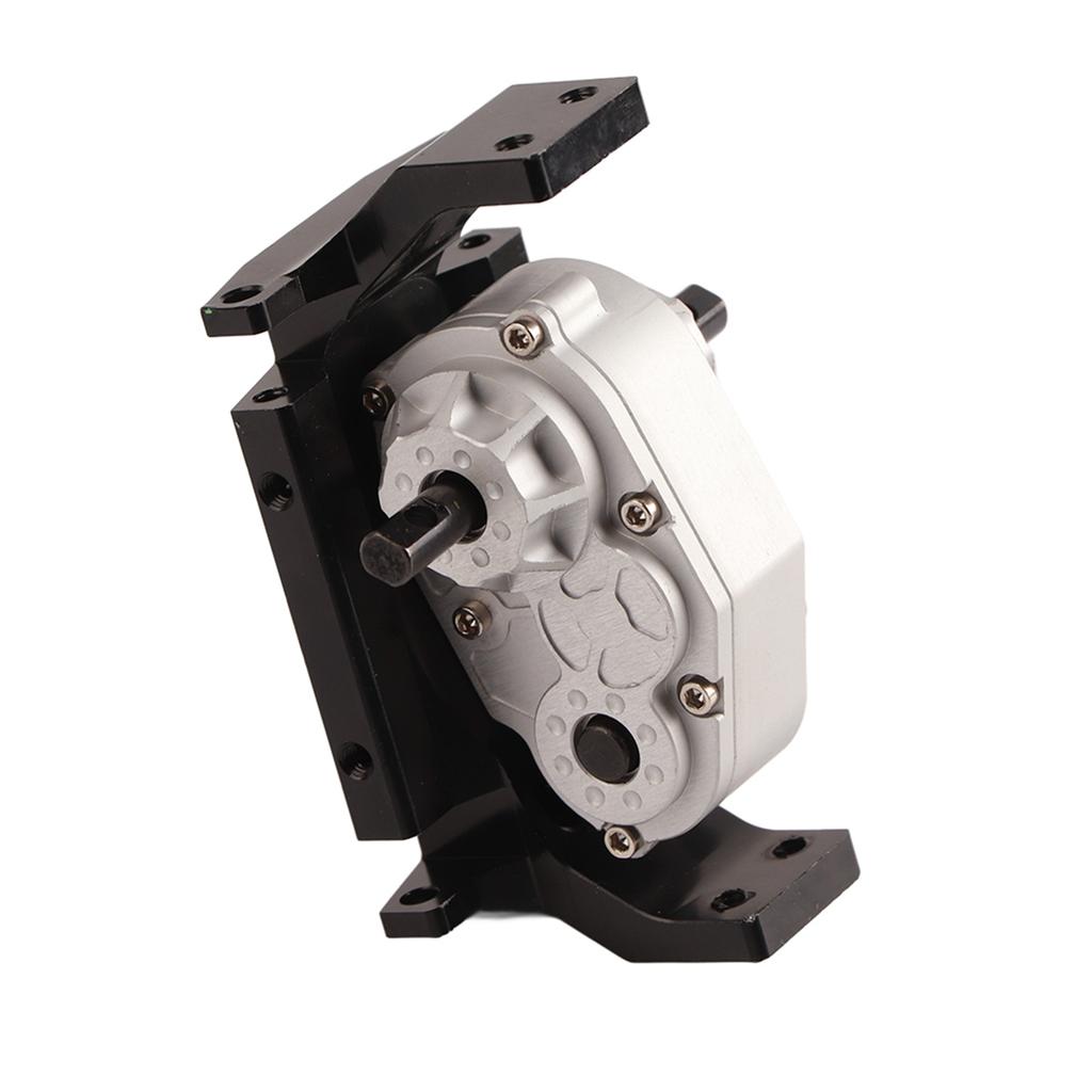 Metal Gearbox Transfer Case with Mount Fit for D90 1 10 RC Crawler Car Model