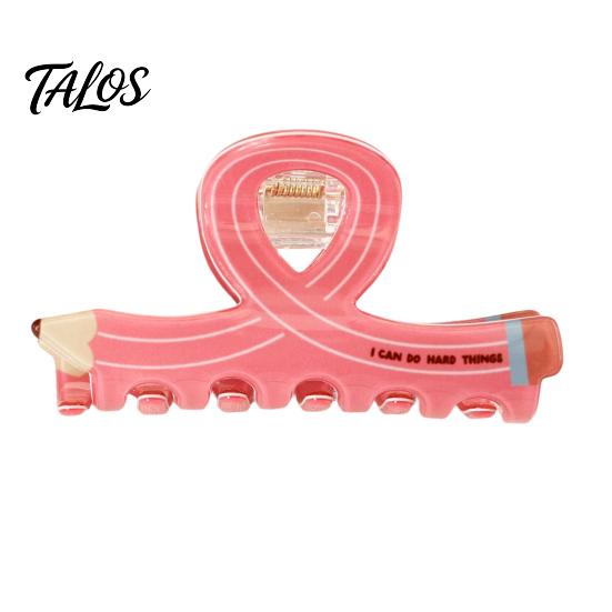 Childlike Stationery Hair Claw Thick Built-in Spring Claw, Transparent Soft Acrylic Shower with Frog Shaped Curved Anti-Slip Teeth, Cartoon Style Clip