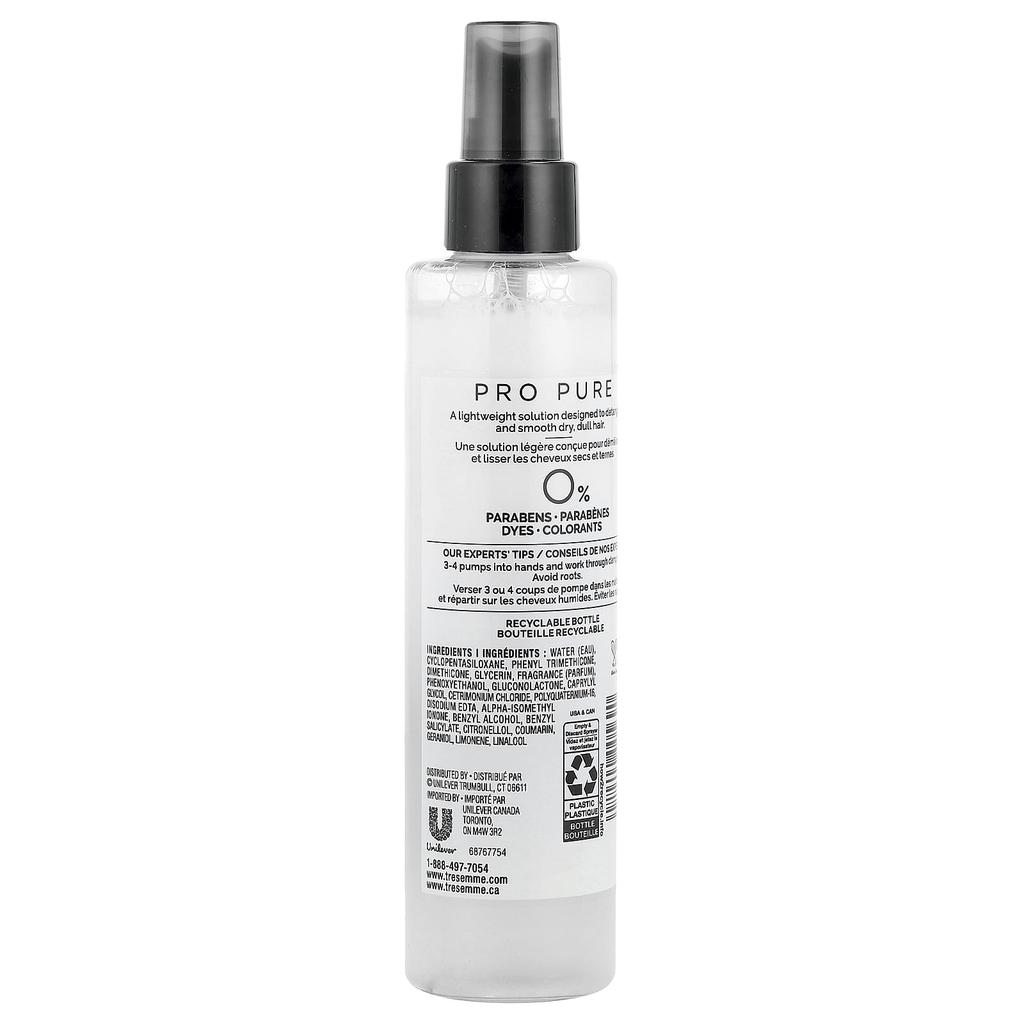 Tresemmé, Pro Pure, Leave-In Conditioner, Detangle & Smooth, 180 Ml (6.1 Fl Oz)