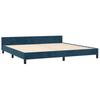 Bed Frame without Mattress Dark Blue 200x200 cm Velvet