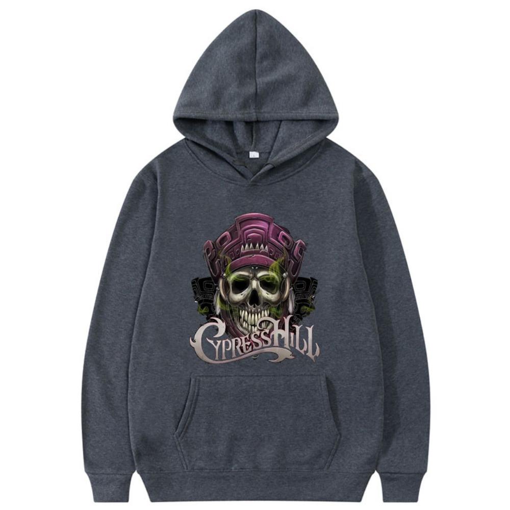 Rapper Cypress Hill Skeleton Graphic Hoodie Men Women Casual Fleece Cotton Pullover Unisex Oversized Hooded Sweatshirt