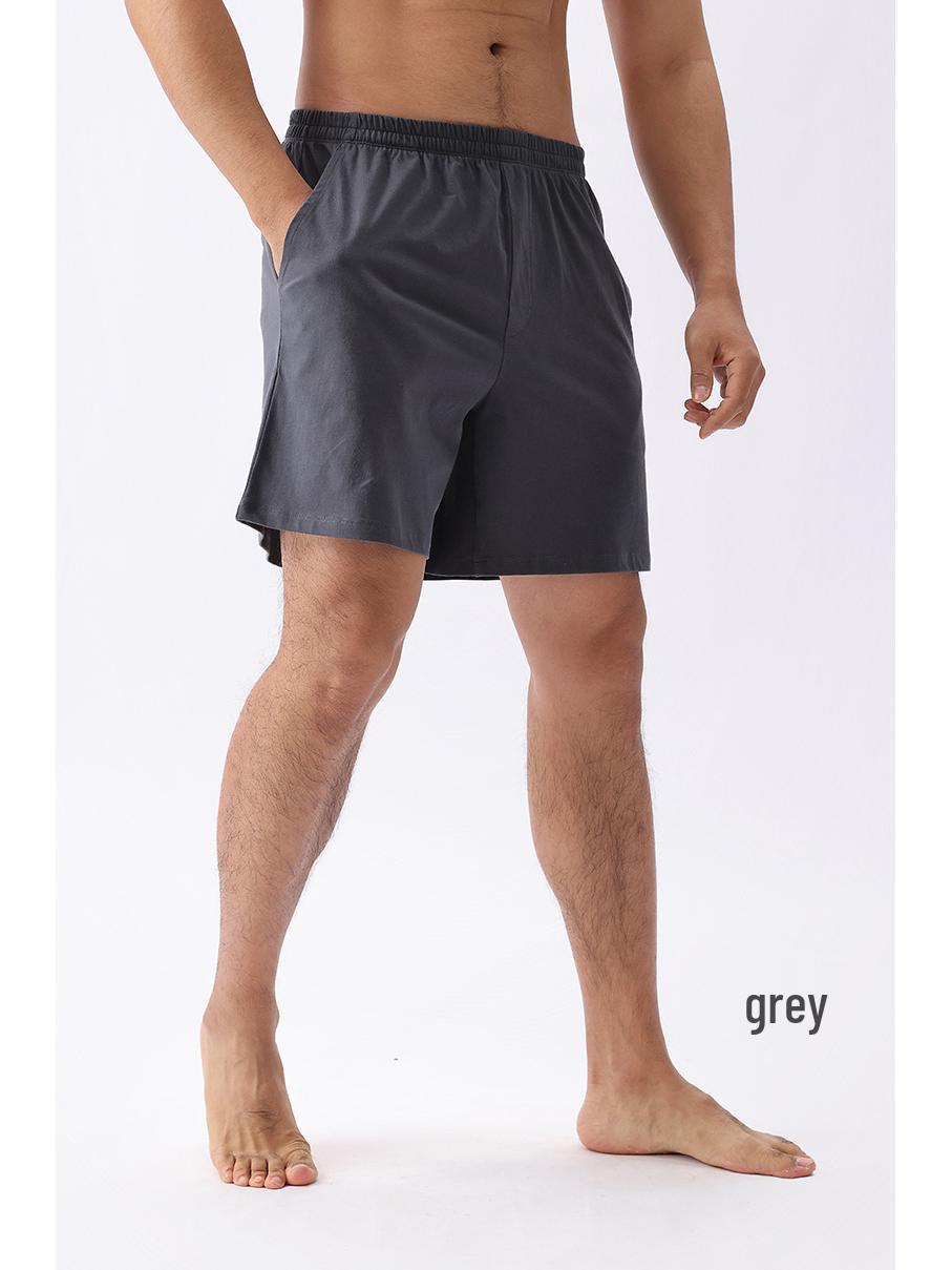 

Мужские повседневные летние хлопковые шорты на кулиске - Дышащие, свободного кроя, для улицы XL (110~140 lbs)