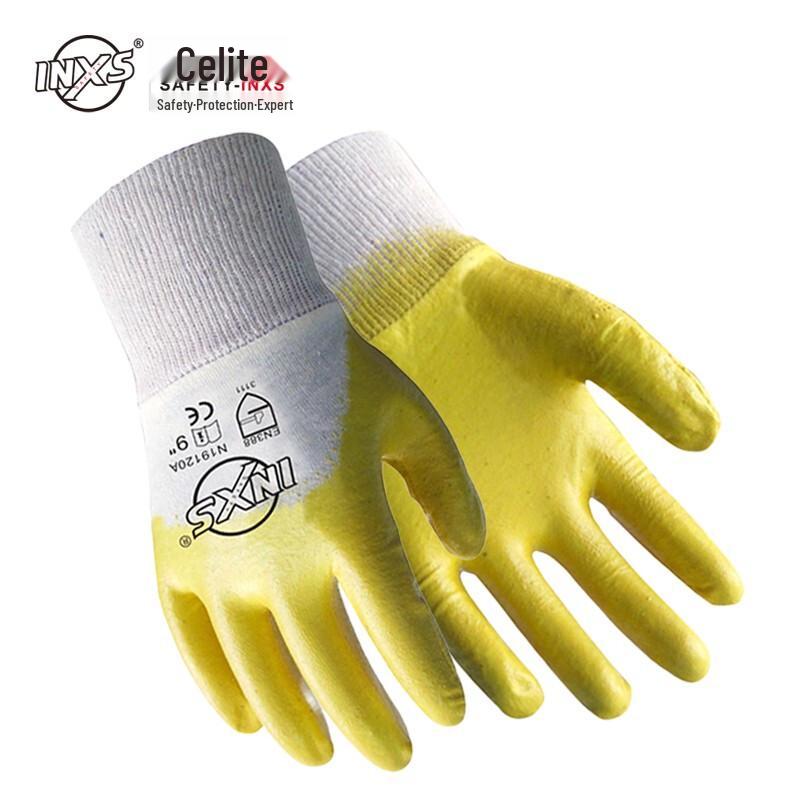 Safetouch N19120A Nitrile Heavy-Duty Work Gloves Size 8