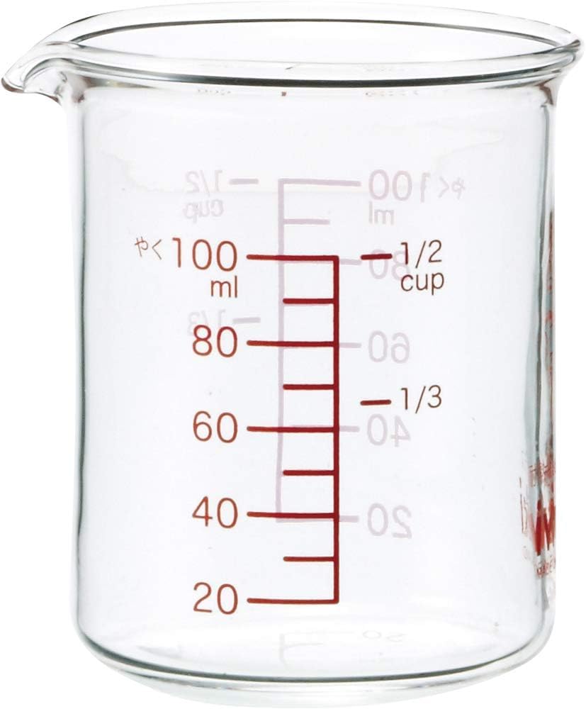 Iwaki Heat Resistant Glass Measuring Cup Measure Cup 500ml Set of 3 100ml, 200ml,