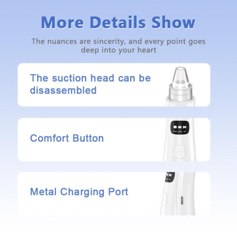 Electric Blackhead Remover Vacuum Acne Cleaner Black Spots Removal Facial Deep Cleansing Pore Cleaner Machine Skin Care Tools