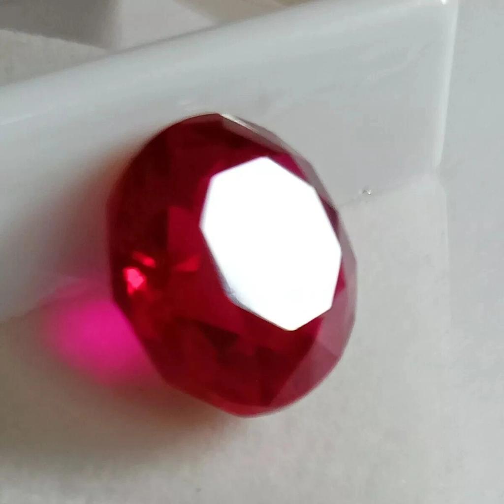 Natural Mozambique Red Ruby 9 Ct+ Round Cut Certified Flawless Loose Gemstone