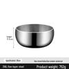 ZISIZ Stainless Steel Deep Bowl
