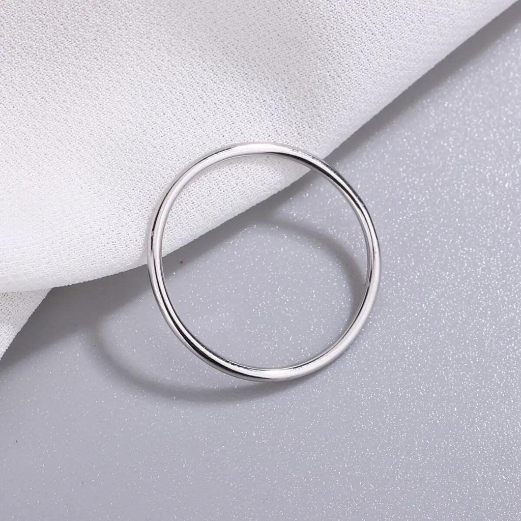 Simple Coil Geometric Couple Ring for Women Sterling Silver S925 Valentine's Day Weddding Gift Jewelry Rings for Women Engagement Rings