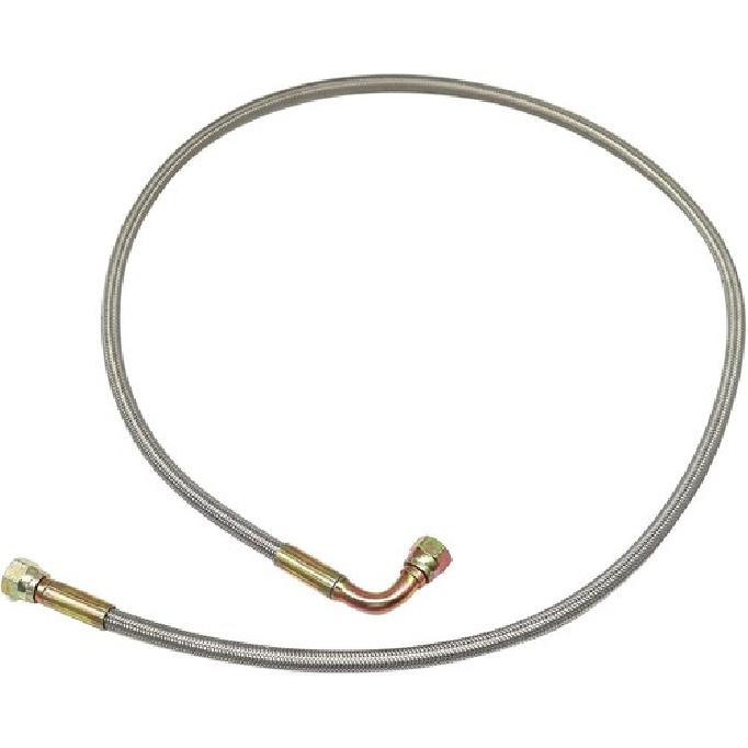 48" Billet Steel Braided Turbo Oil Feed Line Remote Turbocharger 551871 48‘’