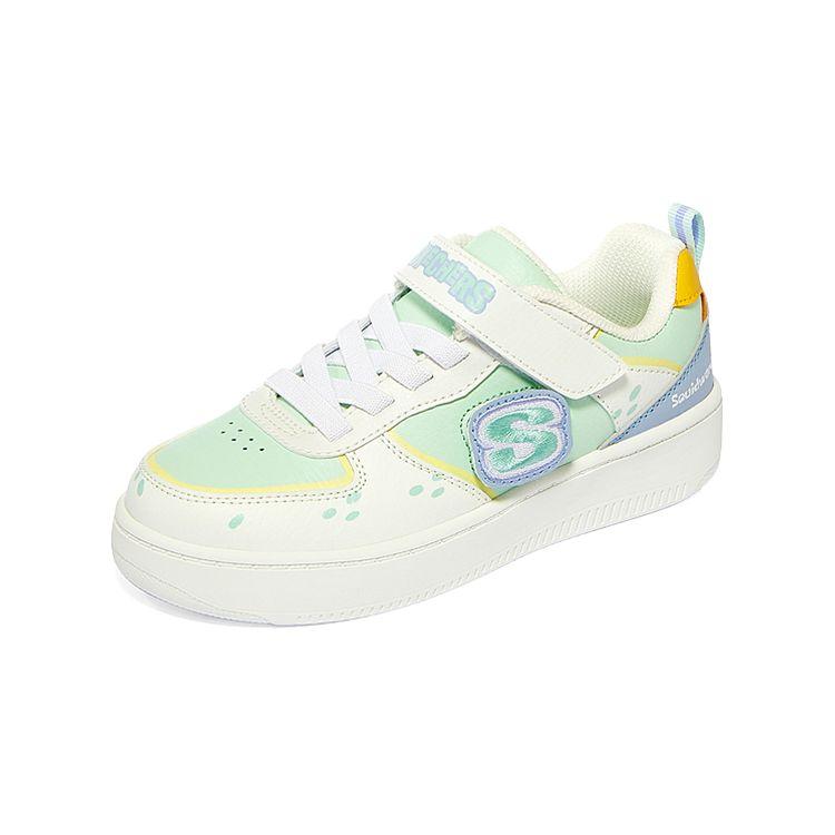 Skechers SpongeBob X  Comfortable Versatile Low-Top Kids Skate Shoes Kids skate shoes Green 317012L-WMNT