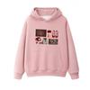 Retro Y2K Women's Casual Printed Hoodie - Autumn/Winter Collection