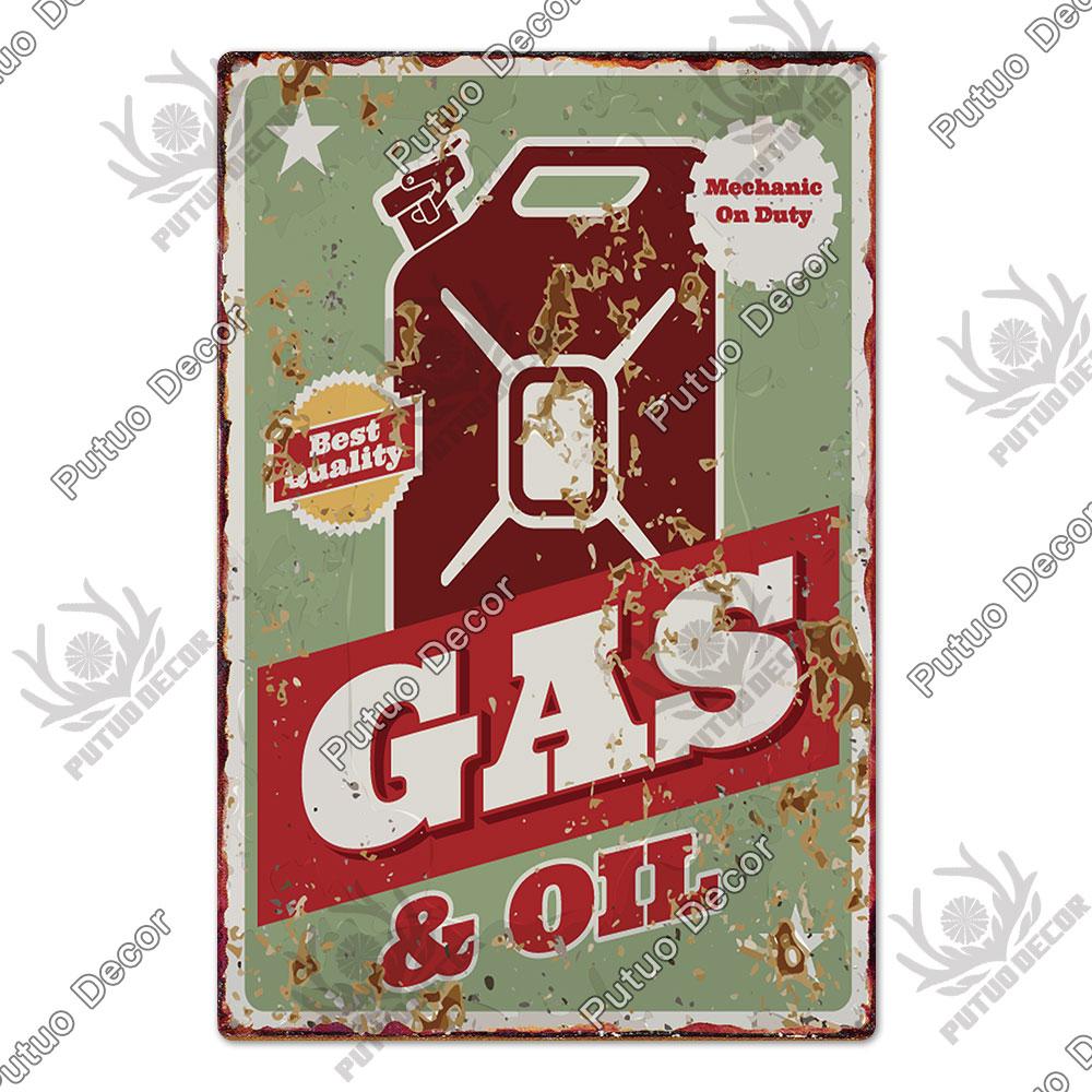 Decor Tire Shop Vintage Tin Sign Plaque Metal Iron Plate Wall Adornment for Garage Gas Station Car Sale Repair Poster