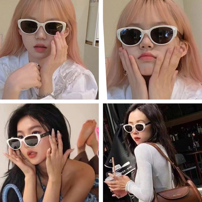 Summer Fashion Sunglasses Cat Eye Frame UV400 Shades Sun Glasses Vintage Eyewear Outdoor Sun Protection Eyeglasses