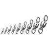 20Pcs Bearing Fishing Swivel Line Connector Saltwater Fishing Tackle Stainless Rolling Swivels Barrel Swivel Connectors
