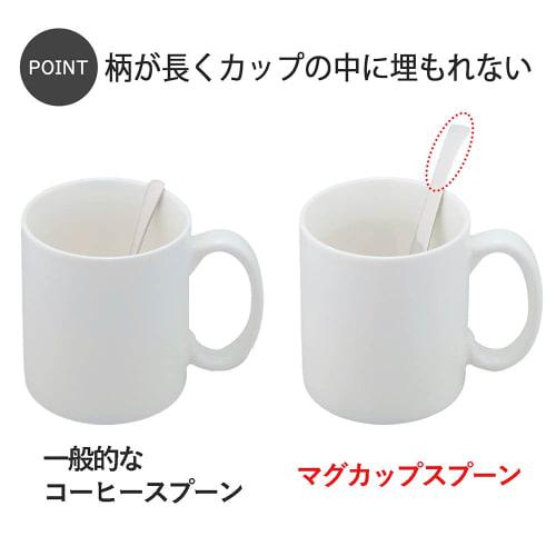Shimomura Kihan Mug Spoons, Set of 5 [Made In Japan], Dishwasher Safe, Perfect Fit for Mugs, 14.8cm Long, Comfortable Spout for Coffee, Soup, and Yogu