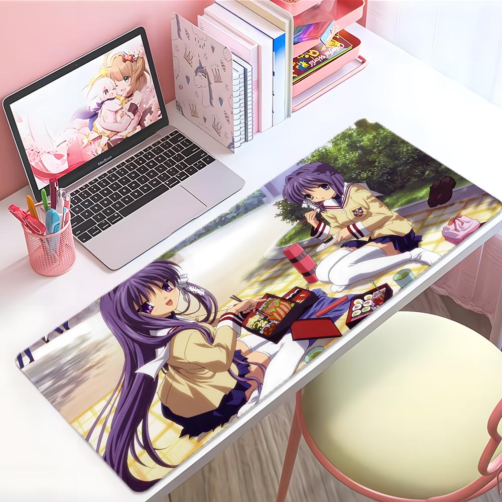 Classics Warm Anime CClannad Mouse Pad Large Thick Desk Pad Stitched Edges Gaming Mouse Mat For Pc