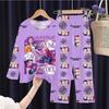 New Demon Hunters Children's Pajamas Long Sleeve Cartoon Girls Babies Middle and Older Children's Loungewear Set