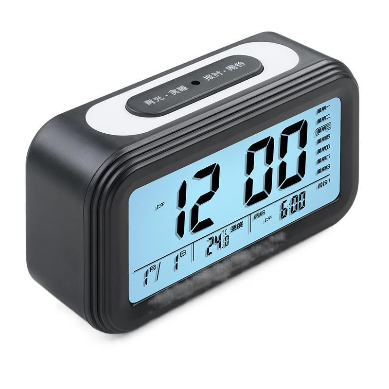 Upgraded Version of Three Groups of Alarm Clocks Smart Smart Clocks Voice Clocks Creative Student Mute Electronic Clocks