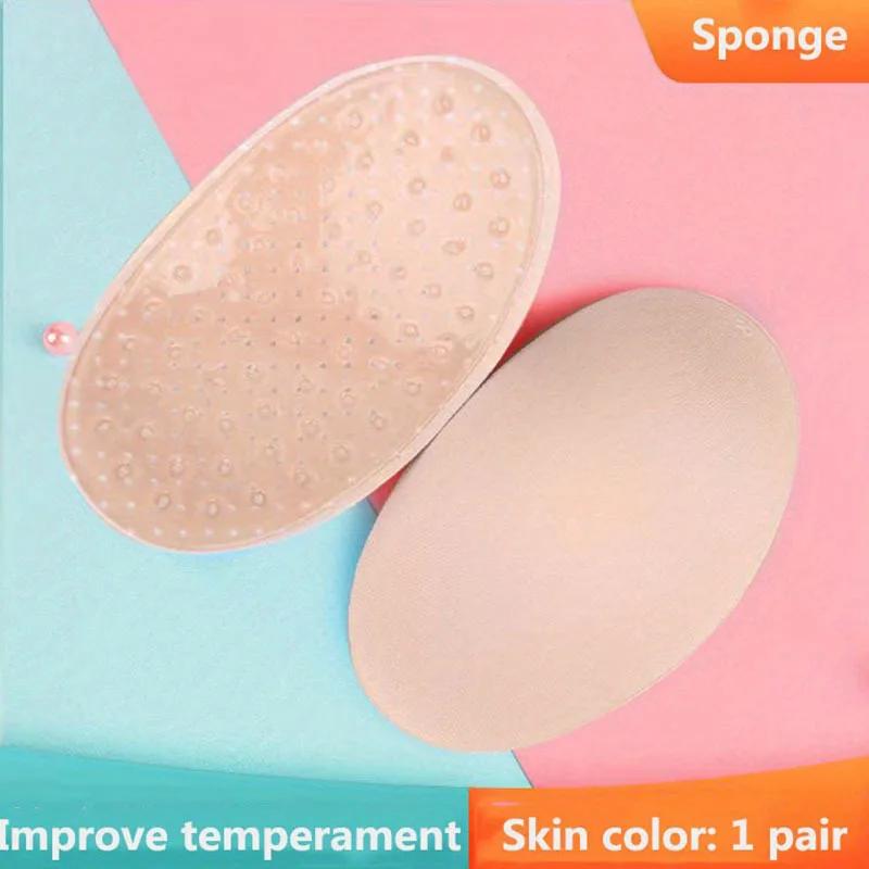 1Pair Invisible Detachable Breathable Silicone Shoulder Pad for Woman Shoulder Enhancer Reusable Self-Adhesive Clothing