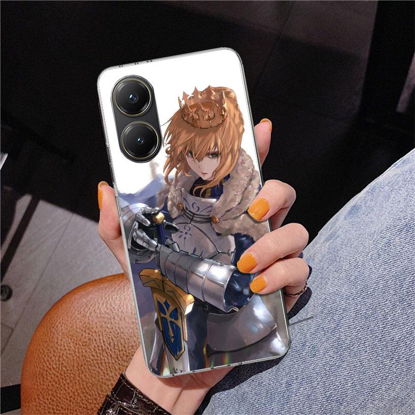 Fate Zero Stay Night Saber Phone Case For Xiaomi Poco X7 X6 X5 Pro F7 Ultra Redmi 15C 15 13C 13 12C 12 10 10A 10C 9 9A 9C 9T Cov