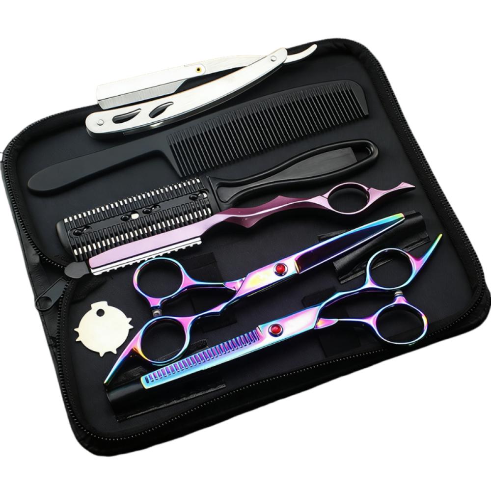 Thinning Tool Barber Shears Tools 6 Inch Hair Clippers Set Haircutting Kit  Barber Shop