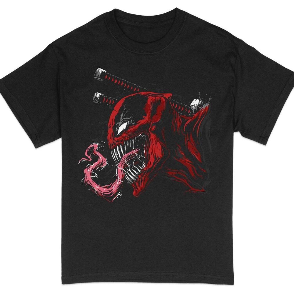 Abstract Red and Black Dragon Design TShirt Unisex Artistic Tee Fantasy Creat Unisex T-Shirt S