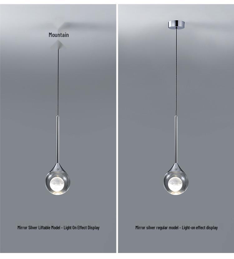 Adjustable Italian Minimalist LED Pendant Light for Bedroom or Entryway