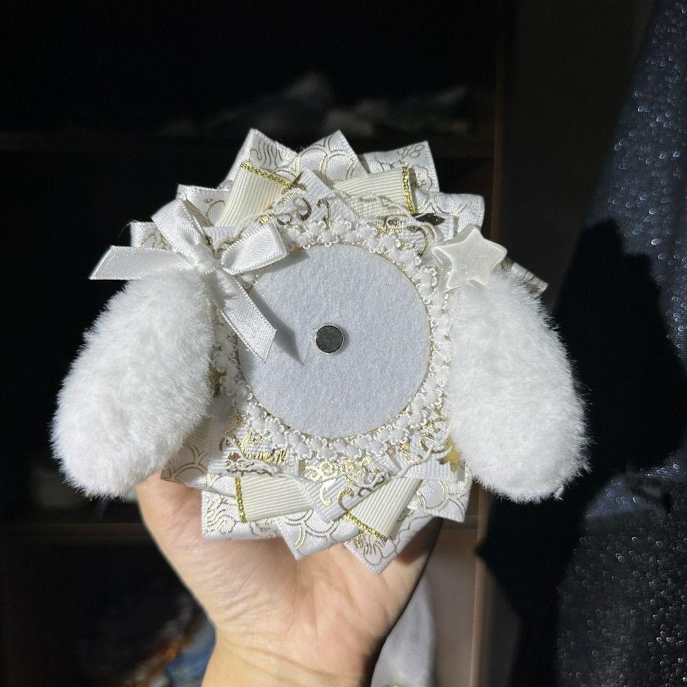 Handmade Itabag Badge Holder Ribbon Lace Badge Rosette Base Tray Lolita Badges Holder  Teen Girls