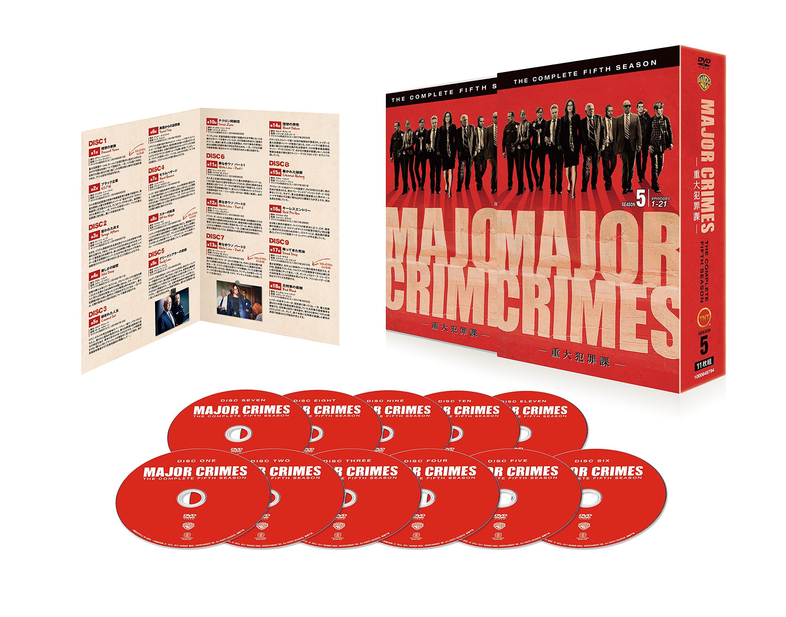 

MAJOR CRIMES Complete DVD Box Set 5th Season (11 Discs)
