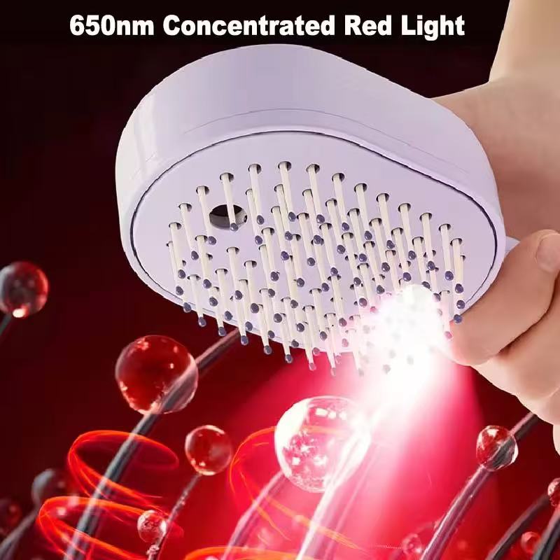 Electric Spray Air Cushion Massage Comb, 3-in-1 Electric Mist Spray Hair Brush