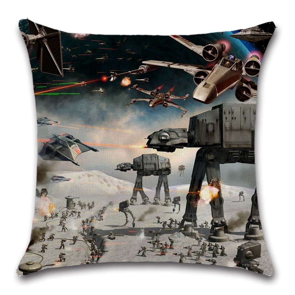 

Звездный самолет-истребитель, бежевый льняной чехол для подушки, декоративный домашний диван, автомобильное кресло, сиденье для друга, комната, офис, подарок для детей 400mm*400mm