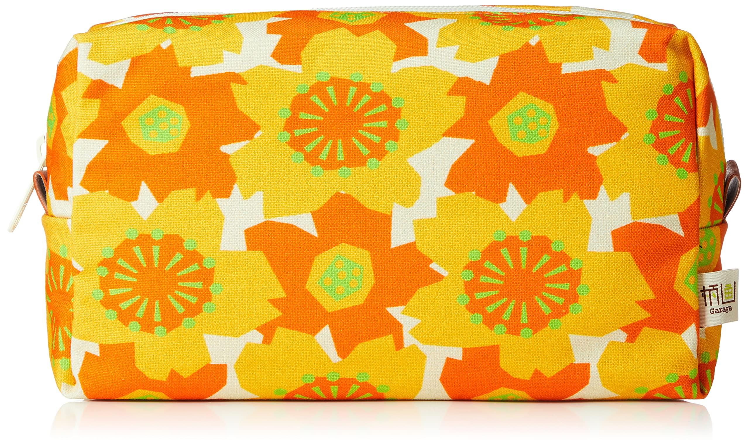 

Cosmetic Bag Canvas Pouch Large SAKURA Orange [ARROWS&Company Ltd.] GU-5