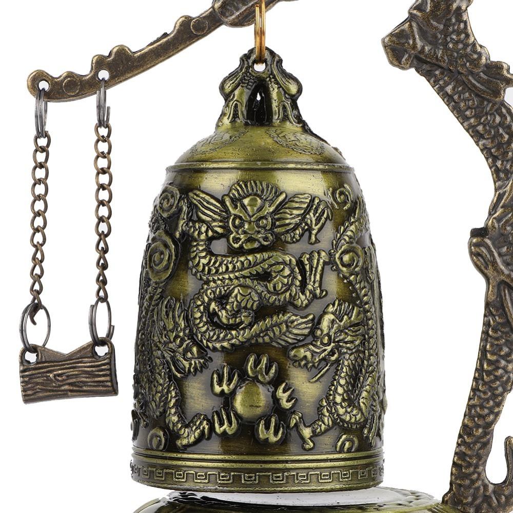 Lotus Buddhist Bell Ornament Alloy Feng Shui Bell Bronze Bell Statue Meditation Space