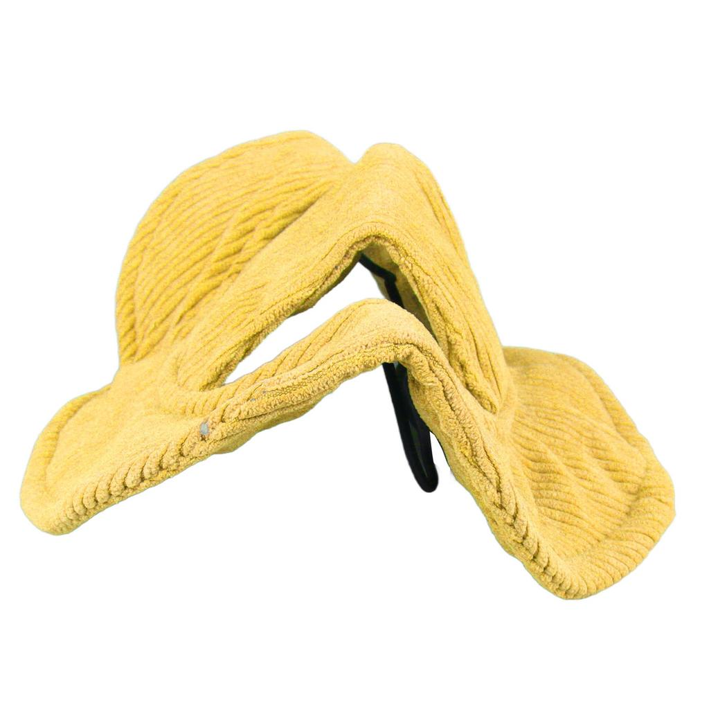 Pet Klobouk proti slunci Roztomilý Prodyšný Měkký Pohodlný Lehký Univerzální Klobouk pro Psa Štěně Žlutý L