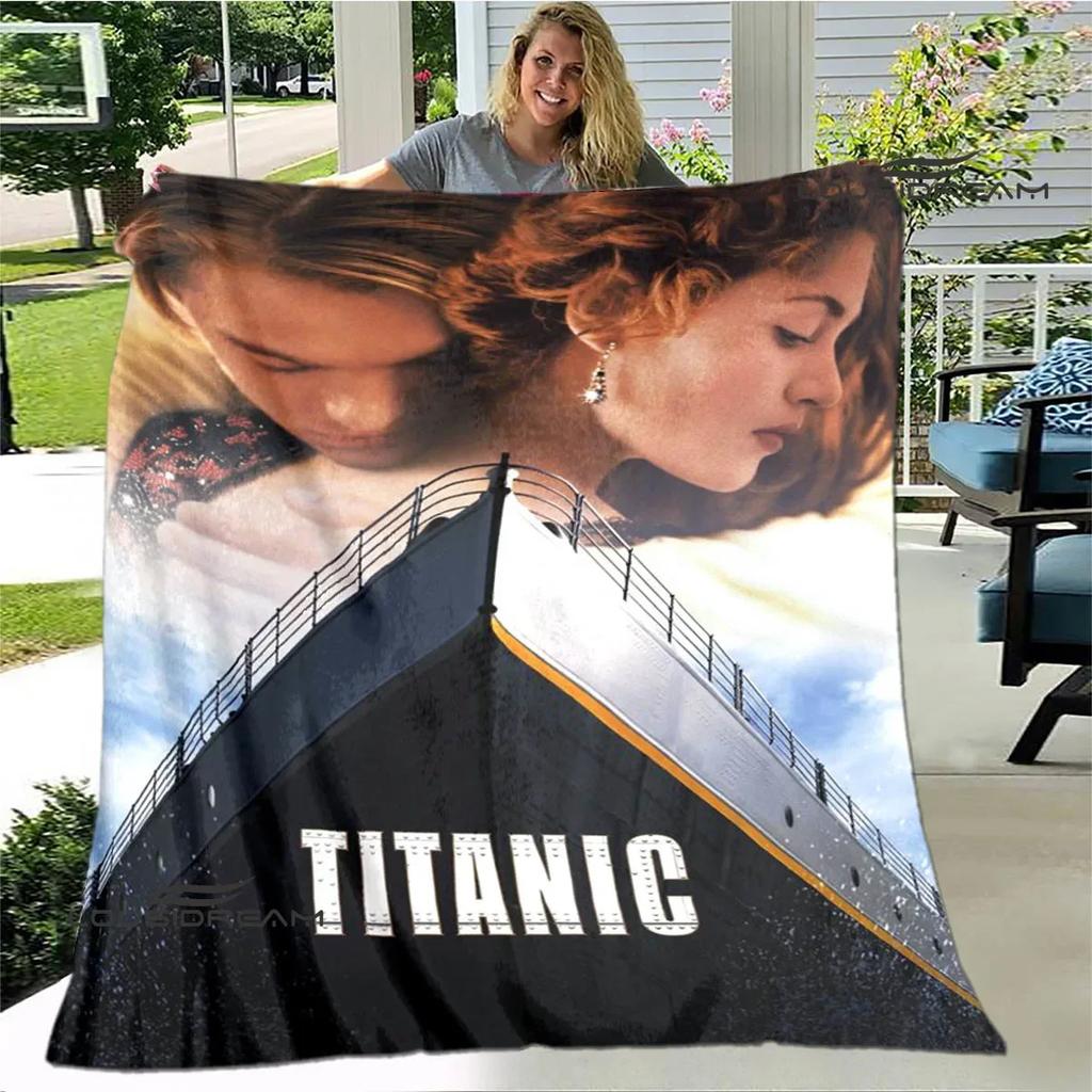 Warm Soft Titanic Leonardo DiCaprio Print Throw Blanket for Home Travel Bed Picnic Perfect Birthday Gift