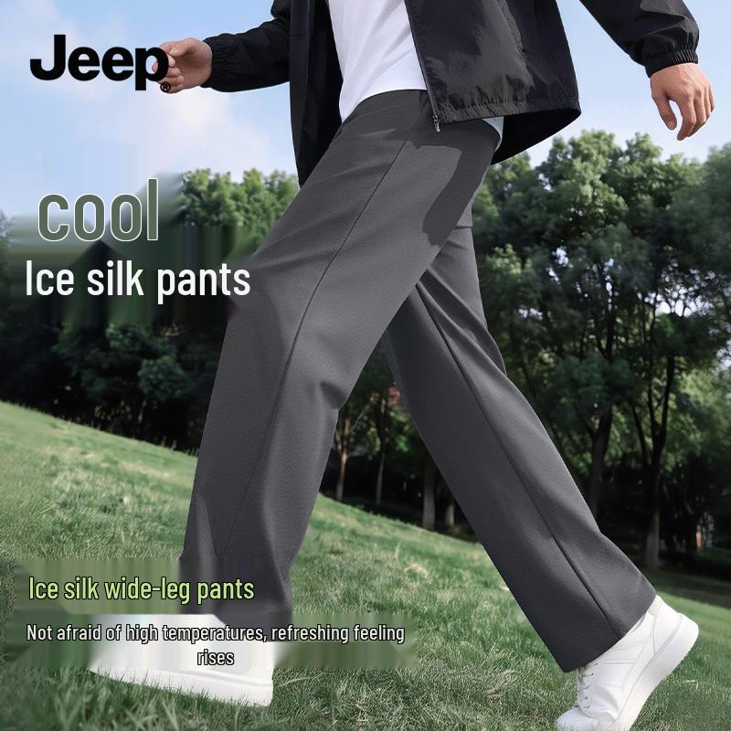 

JEEP Men s Lightweight Ice Silk Quick-Dry Casual Pants L