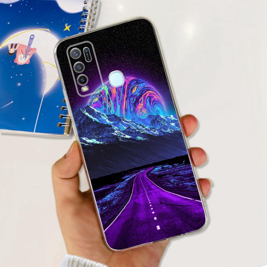 

Soft Silicone TPU Case For Vivo Y50 Y30 Y30i 1938 1935 Cute Flower Butterfly Pattern Phone Cases For Vivo Y30 4G Y30i Y50 Vivo Y50