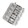 Rounded Crystal Glass Crystal Glass Cosmetic Organizer Cosmetic Storage Bucket  Pen Pencil Storage