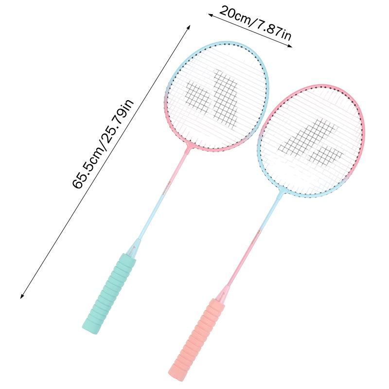 Eisenlegierung Badminton Schläger Mit 3 Nylon Federbällen/1 Tragetasche Für Anfänger Langlebiges Badminton Set Sport Fitnessgeräte