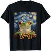 Funny Frog Graphic - Van Gogh Style - Starry Night T-Shirt