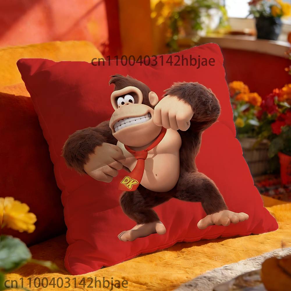 D-ÅsnaS K-ApaB-BananS Kuddfodral Sovrum Vardagsrum Soffa Heminredning Polyester Kuddfodral med Dragkedja