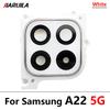 Housing Back Rear Camera Glass Lens With Cover Frame Holder For Samsung A22 5G A22 4G Black Purple Green White
