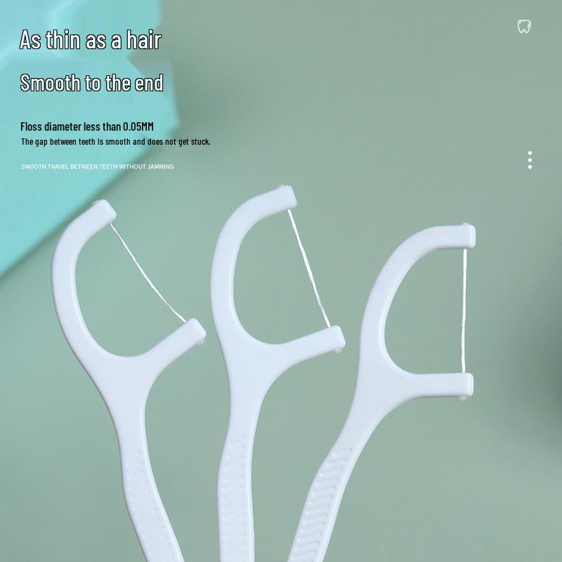 Tragbare Ultra-Feine Zahnseide-Sticks - Einweg-Zahnstocher für die Mundpflege