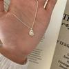 Elegant Pearl Peanut Pendant Clavicle Necklace for Women - Light Luxury Fashion, Versatile for Best Friends