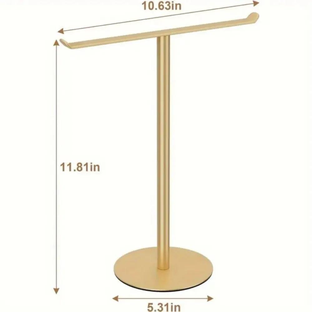 New Stainless Steel Towel Rack Movable Modern Style T-Shape Holder Multi-Purpose Rustproof Display Stand Kitchen