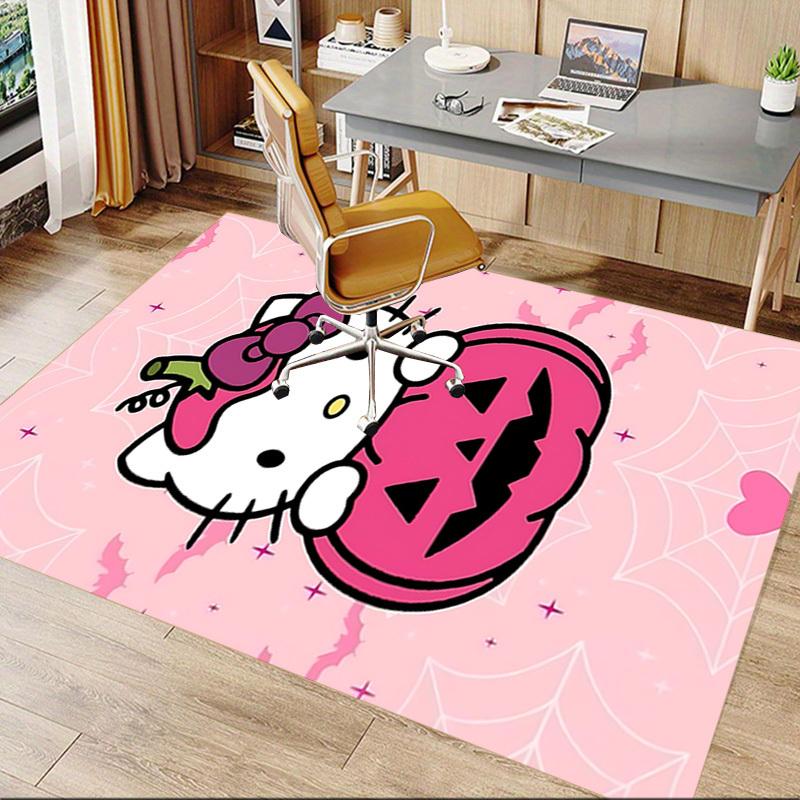 1pc Hello Kitty Halloween Carpet Anti Slip Polyester Floor Mat for office,Bedroom