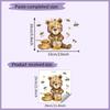 Bee Bear Honeycomb Kitchen Wall Sticker Self-Adhesive Bedroom Dorm Hallway Home Decor Removable