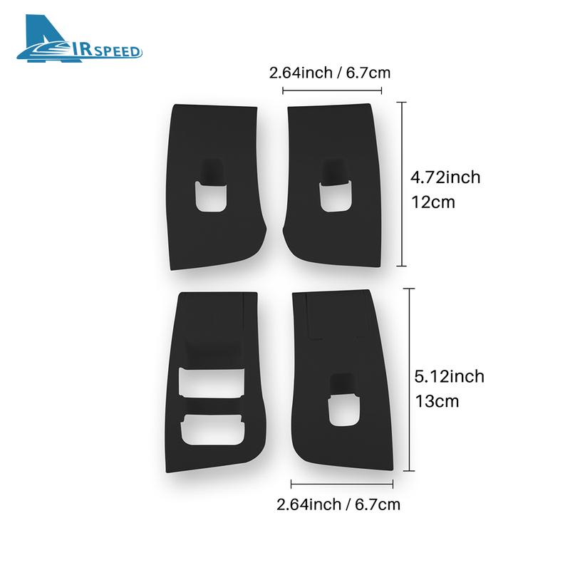 Silicone 4pcs Window Lifter Switch Trim Cover for Tesla Model Y Juniper Launch 2025 2026-UP Control Car Interior Accessories